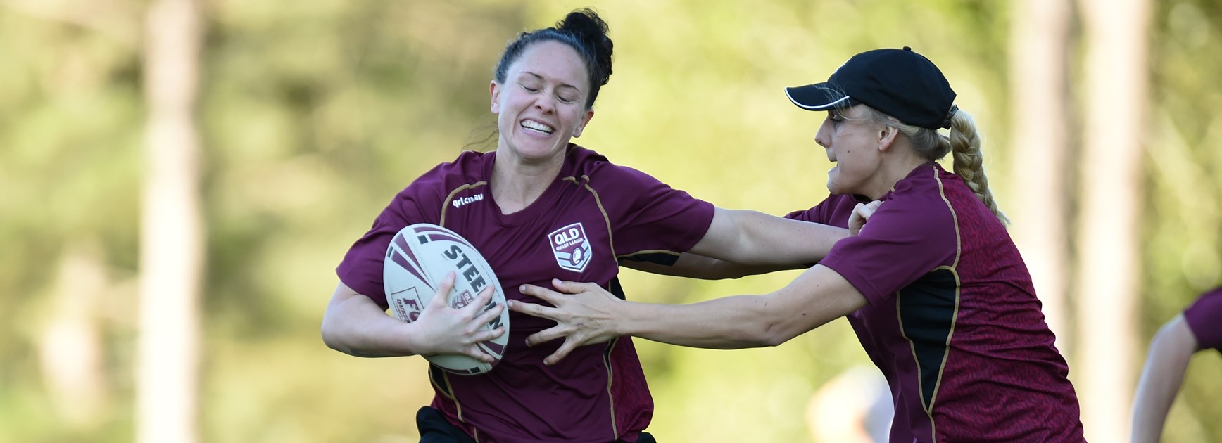 Maroons player Brittany Breayley.