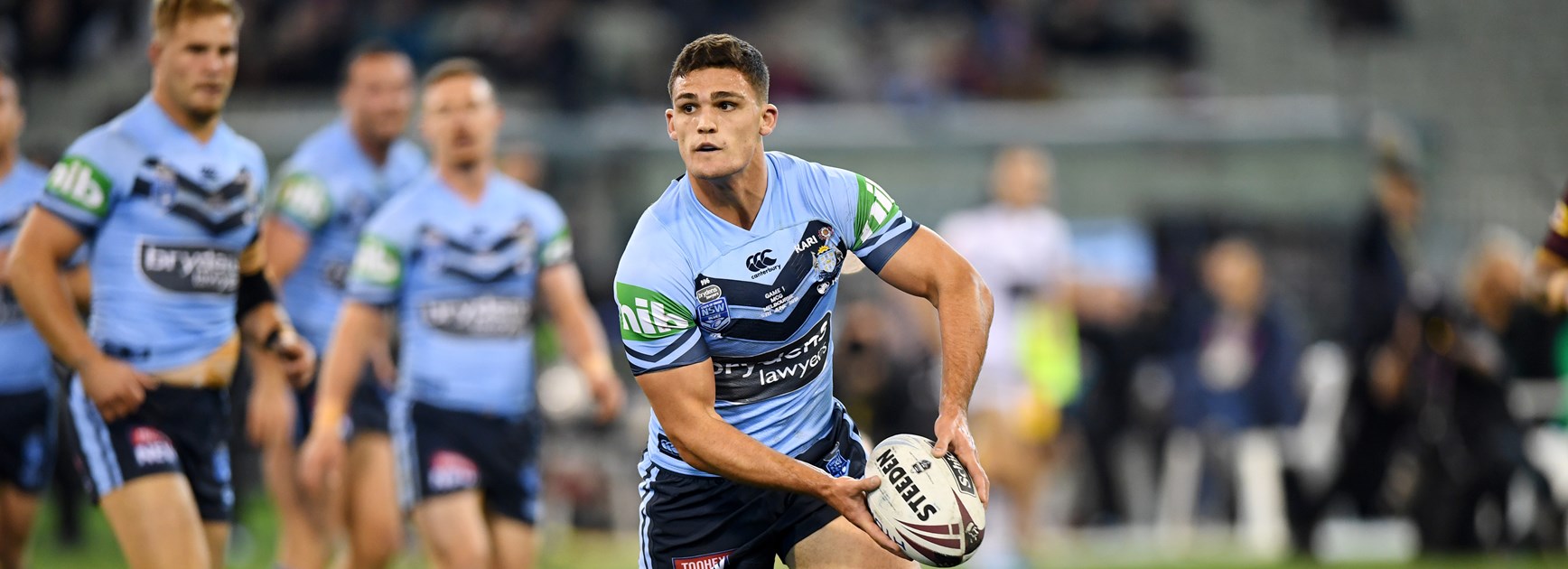 Blues halfback Nathan Cleary.