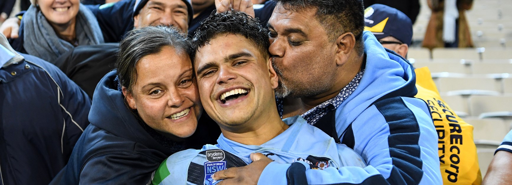 NSW Blues centre Latrell Mitchell.
