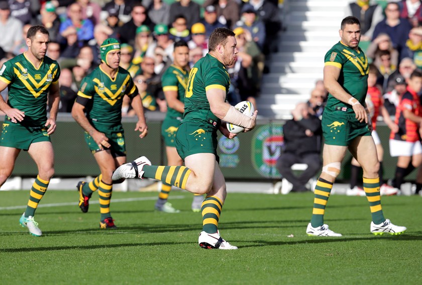 Canberra's Shannon Boyd in action with the Kangaroos in 2016.