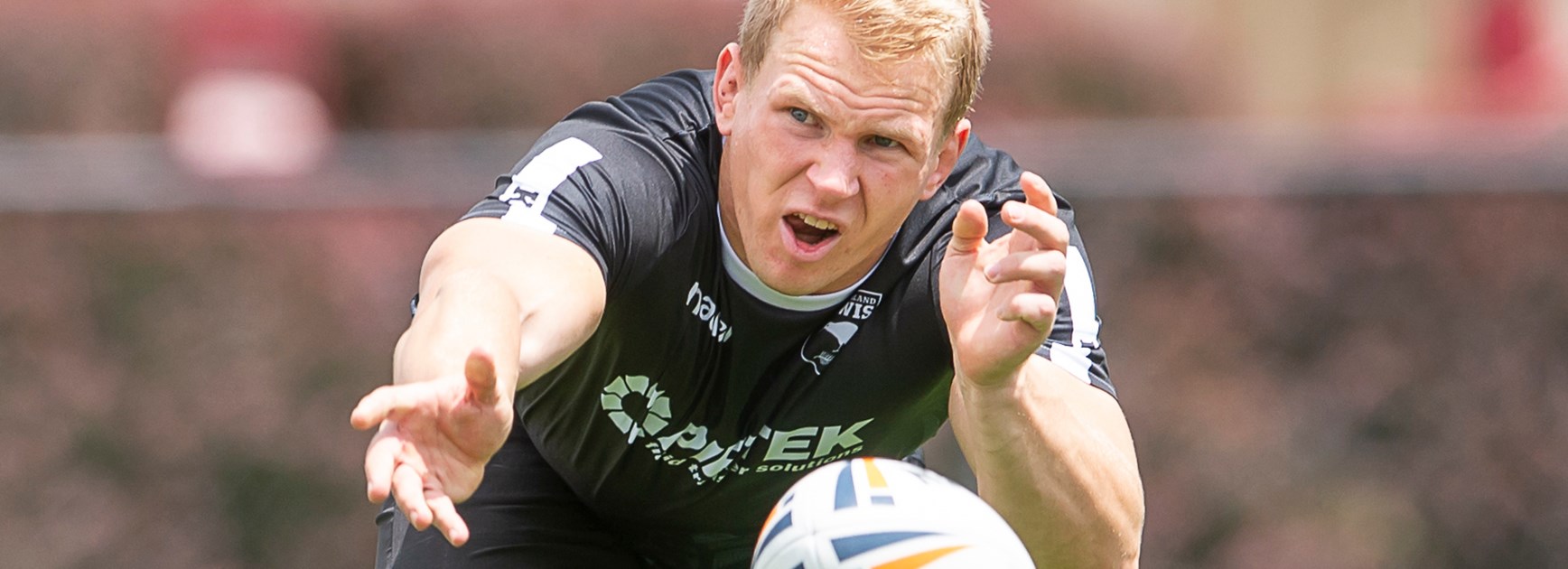 New Zealand hooker Slade Griffin trains ahead of the Denver Test.