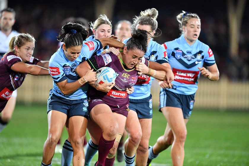 The inaugural Women's State of Origin clash at North Sydney proved a great success.
