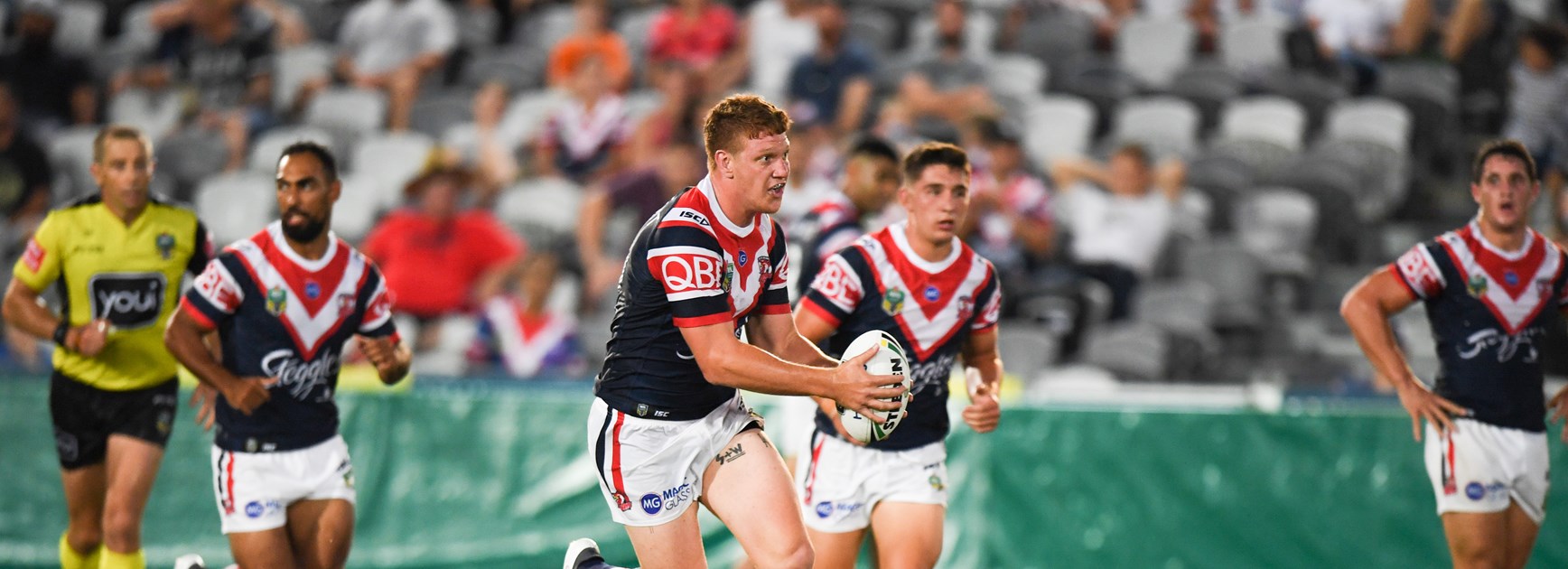 Roosters prop Dylan Napa.