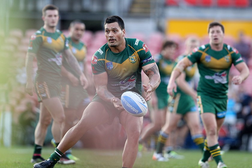 Zane Tetevano in action for the Wyong Roos.