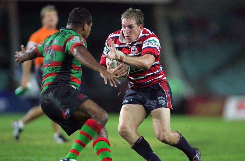 Mitchell Aubusson in his NRL debut in 2007.