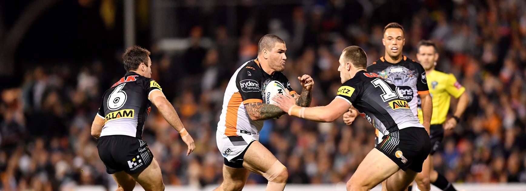 Wests Tigers prop Russell Packer.