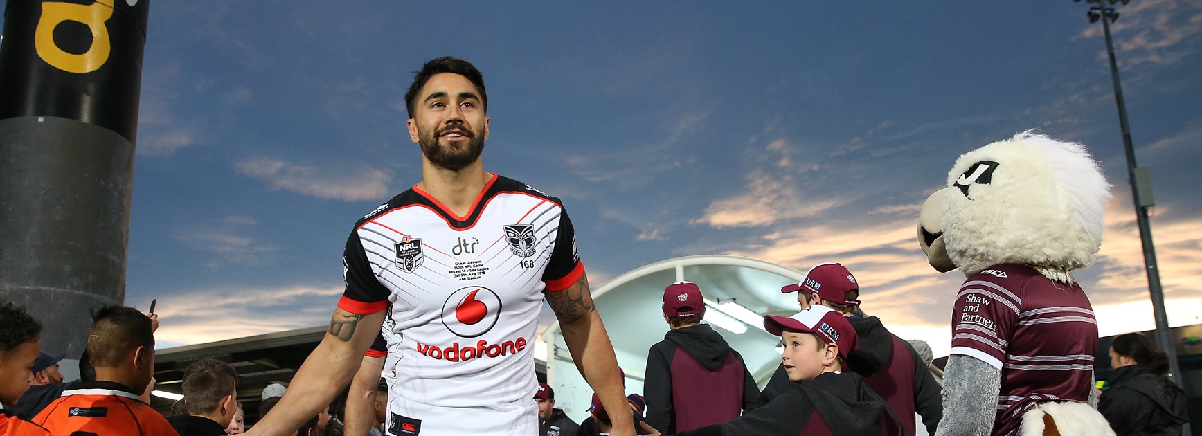 Warriors halfback Shaun Johnson.
