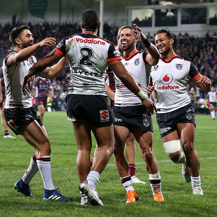 Warriors double act: Fusitu'a gets the tries, Maumalo gets the credit