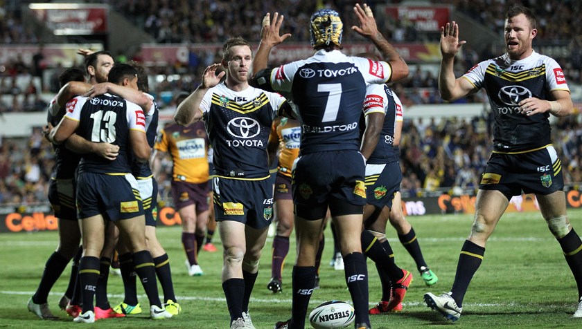 The North Queensland Cowboys in 2014.