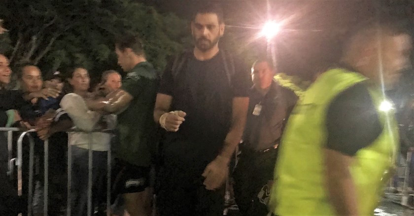 Greg Inglis following Sunday's clash with the Cowboys in Cairns.