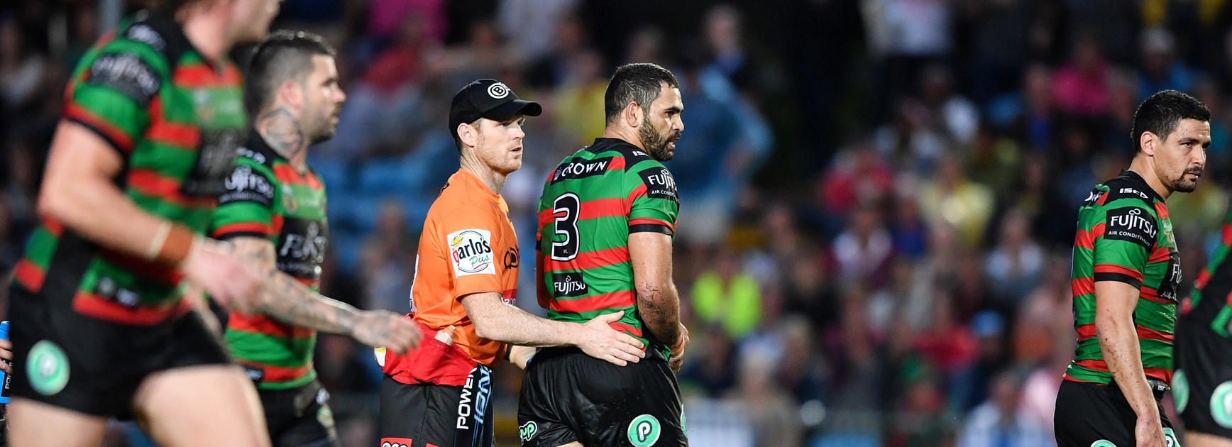 Greg Inglis broke his thumb against the Cowboys in round 16.