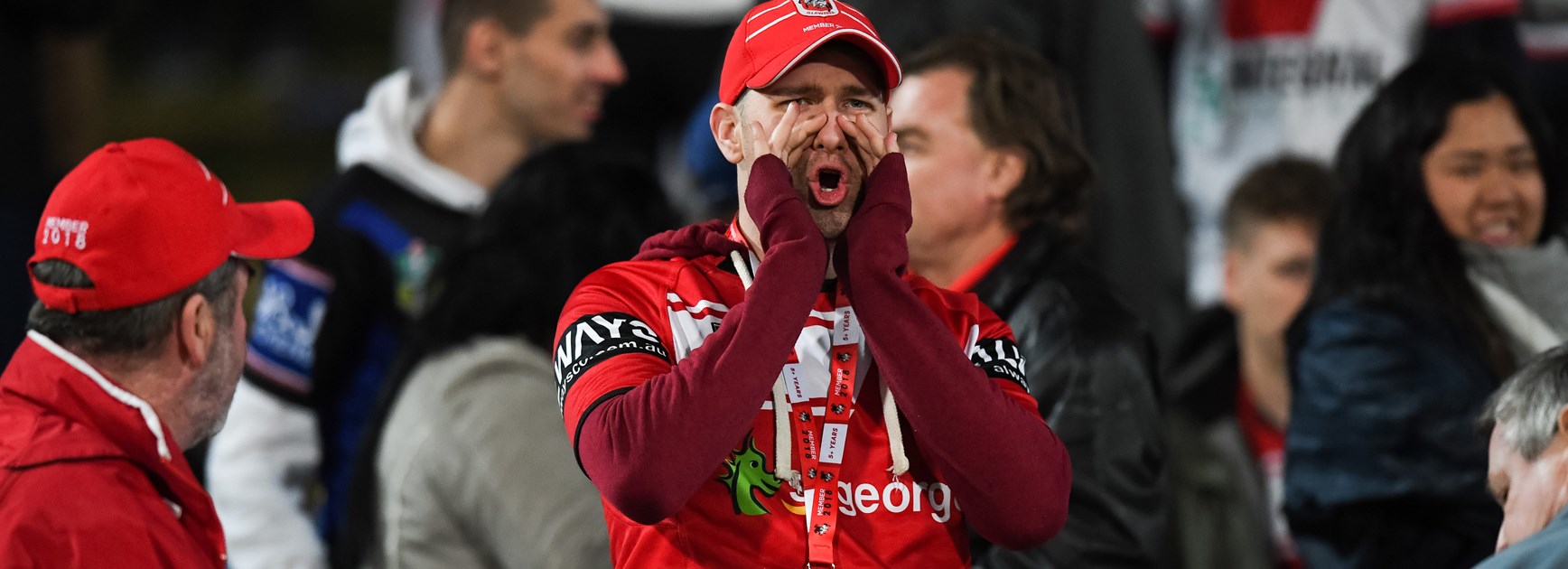 Dragons fans vented their anger after the loss to the Bulldogs.