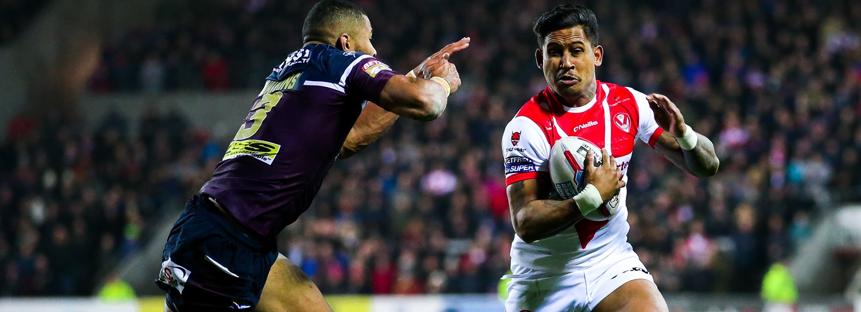 Ben Barba playing for St Helens.