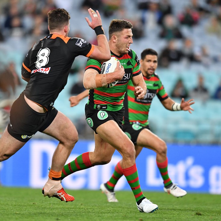 Rabbitohs downplay Burgess injury in Tigers rout