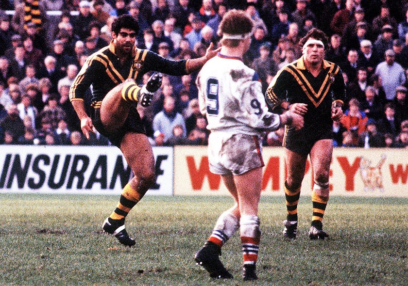 Mal Meninga playing for Australia in 1982.