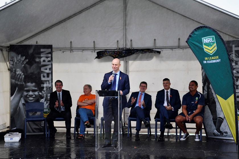 NRL CEO Todd Greenberg at the NRL's Harmony Day.