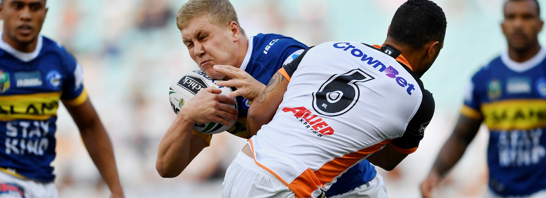 Parramatta Eels prop Daniel Alvaro.