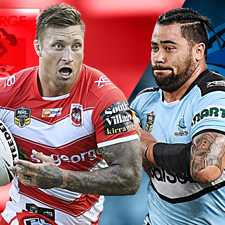 Dragons v Sharks: Dugan back but Moylan stays No.1