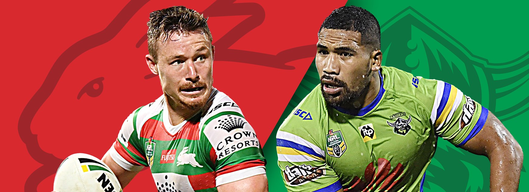 Rabbitohs v Raiders: Burgess back, Murray out against unchanged Raiders