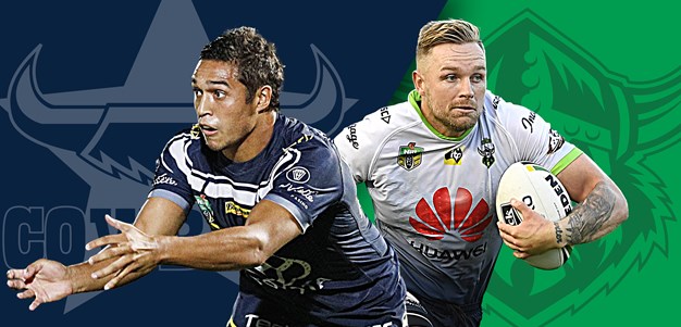 Cowboys v Raiders: Fensom on bench; Papalii at lock