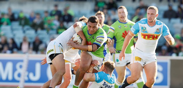 Raiders forwards batter Titans into submission