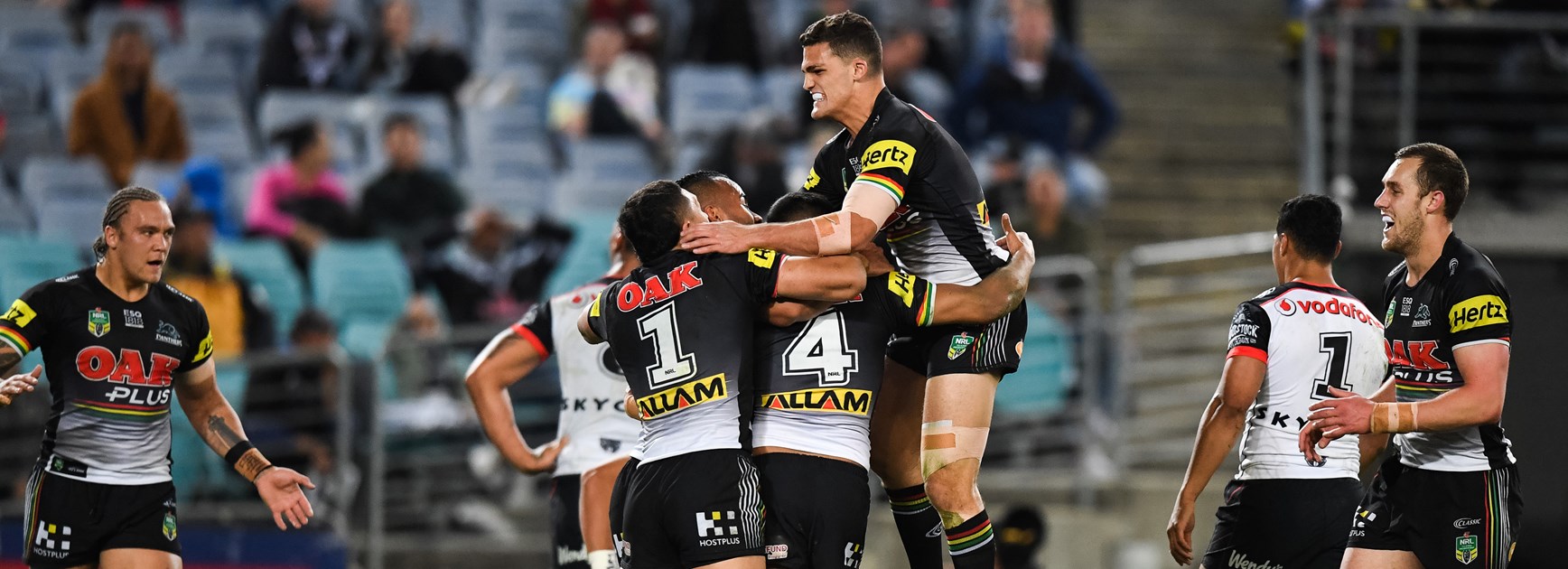 Penrith during their win over the Warriors.