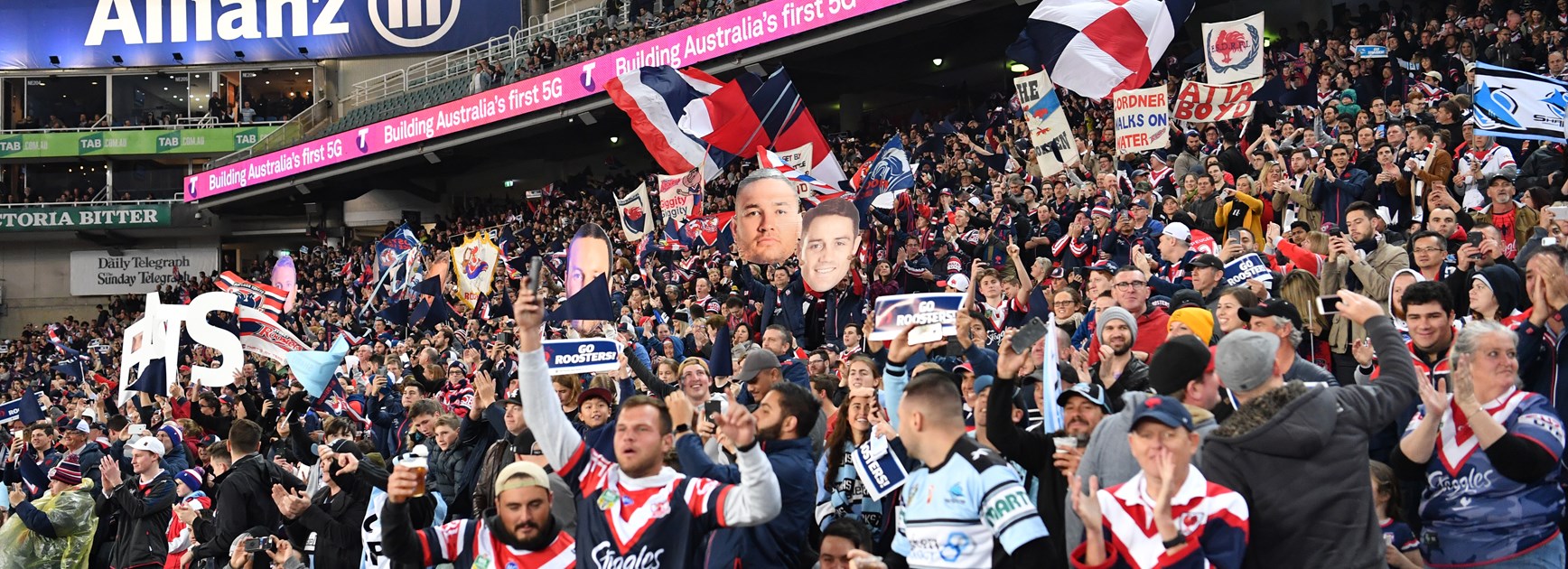 Roosters fans.