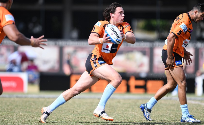 Scott Drinkwater in action for Easts Tigers in the Intrust Super Cup.