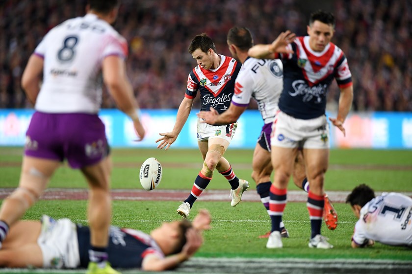 Luke Keary pots a field goal to make it 19-6.