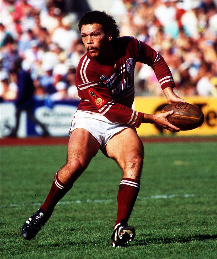 Sea Eagles legend and former NSW and Australian rep Cliff Lyons.
