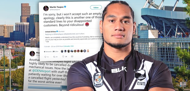 Angry Taupau faces another night stranded in USA