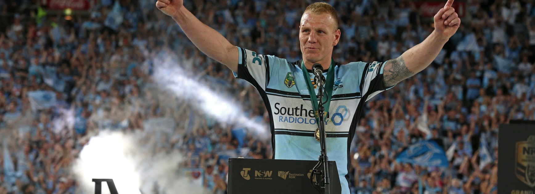 Luke Lewis took home the 2016 Clive Churchill Medal.