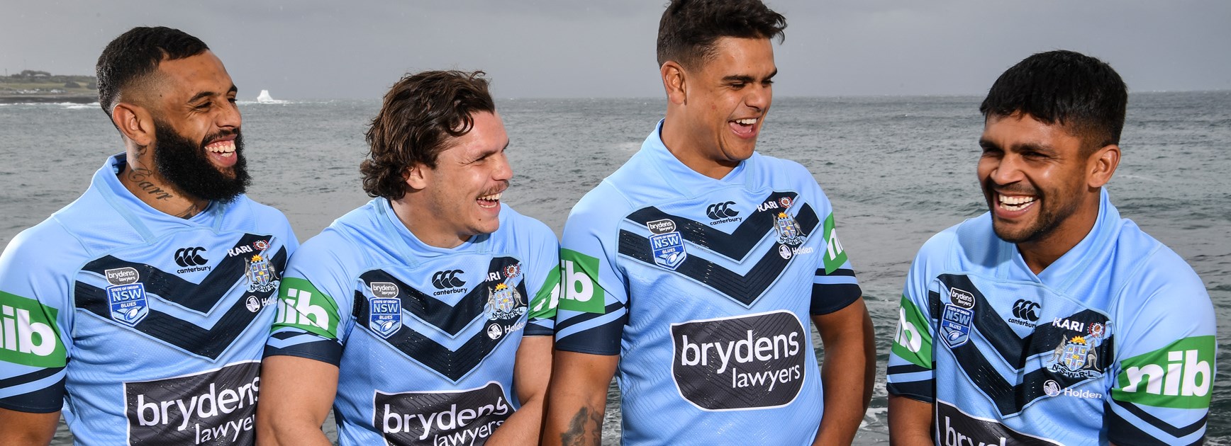 The NSW Blues Indigenous players Josh Addo-Carr, James Roberts, Latrell Mitchell and Tyrone Peachey