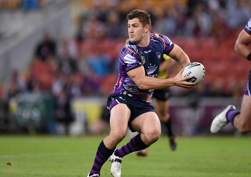 Ryley Jacks looks to pass for Melbourne.