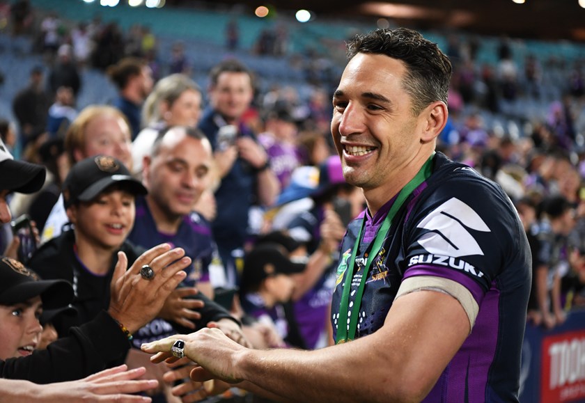 Billy Slater after the 2017 NRL Grand Final.