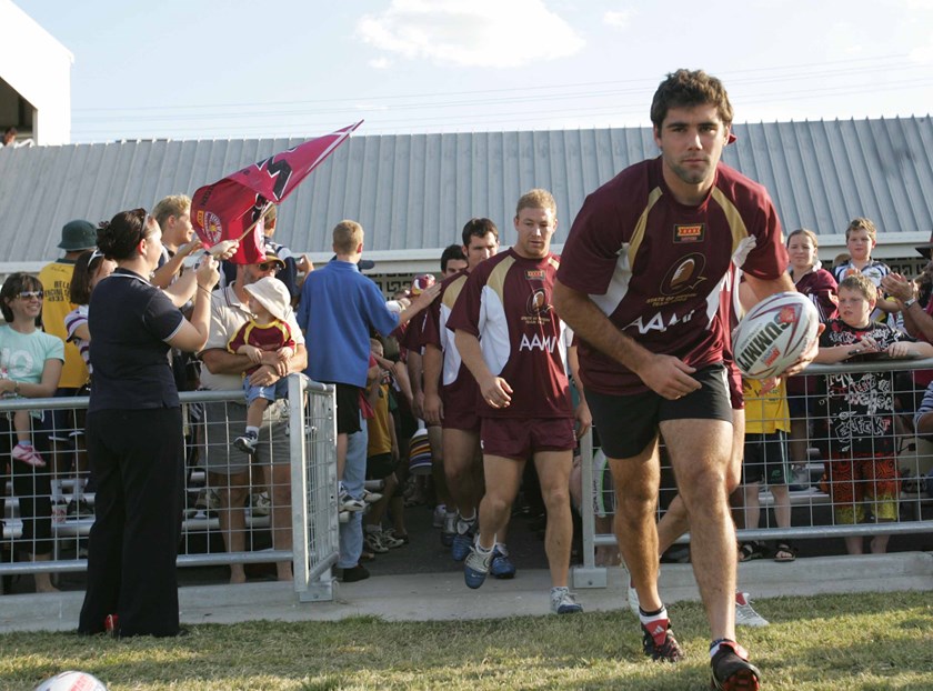 A young Cameron Smith in Maroons Origin camp.