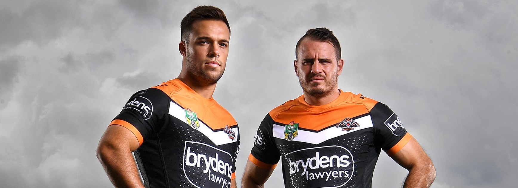 Wests Tigers playmakers Luke Brooks and Josh Reynolds.