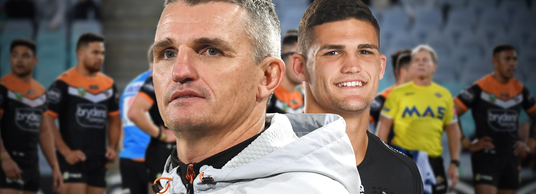 Ivan Cleary addresses players as Wests Tigers discuss compensation option
