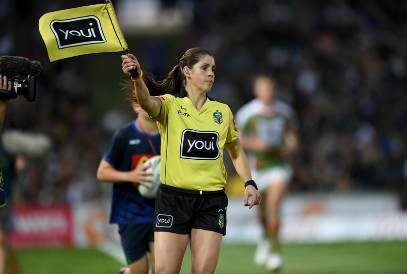 Kasey Badger would love to see more female match officials coming through the ranks.