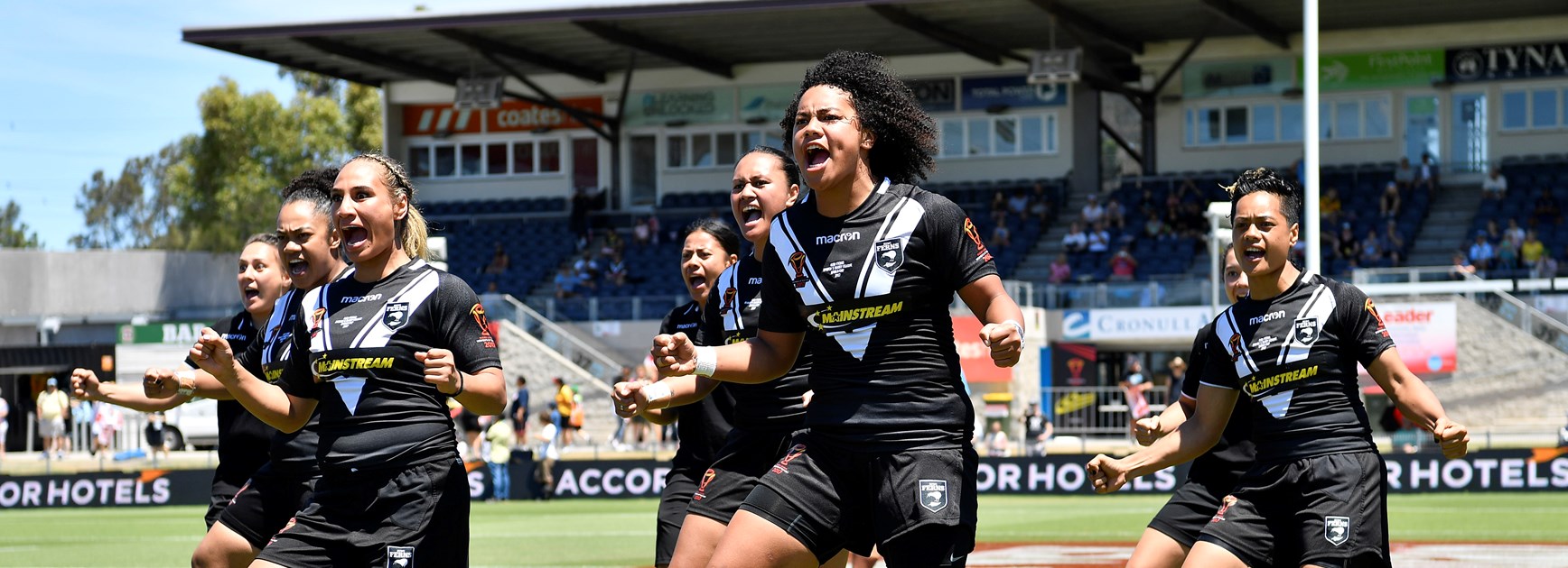 The Kiwi Ferns at the 2017 Women's Rugby League World Cup.