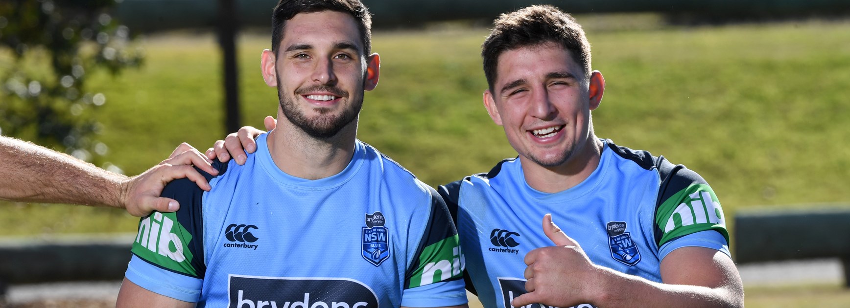 NSW Blues squad members Ryan Matterson and Victor Radley.