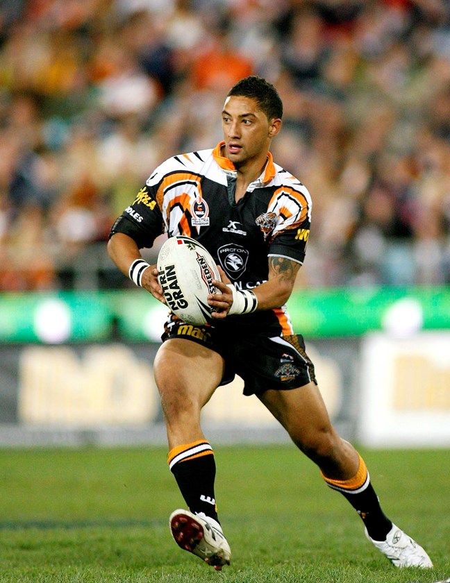 Benji Marshall in action for Wests Tigers in 2006.