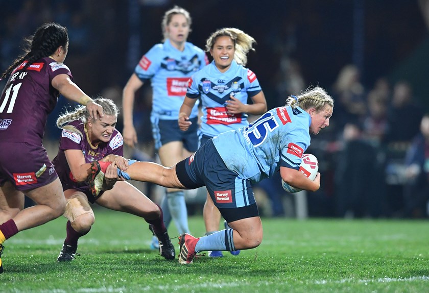 Rebecca Young playing for NSW.