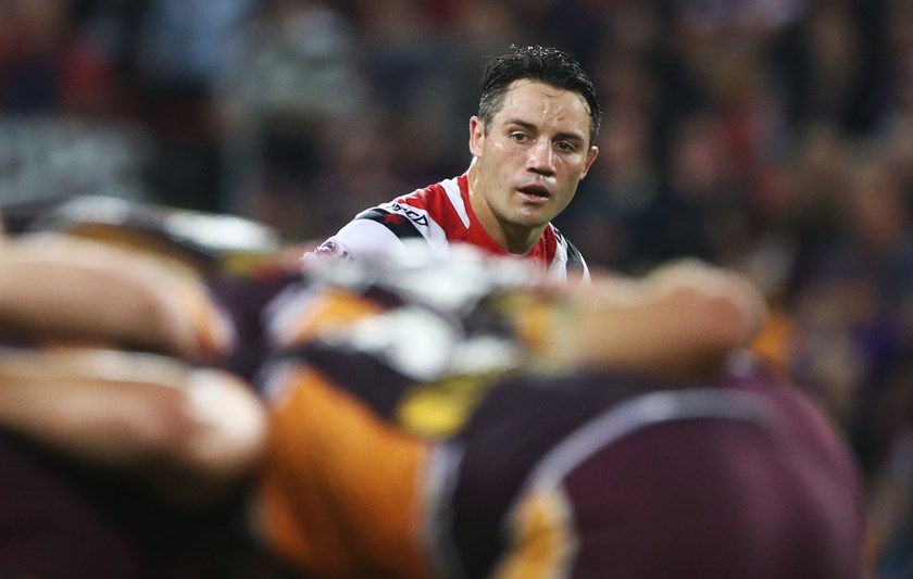 Cooper Cronk is a picture of concentration.