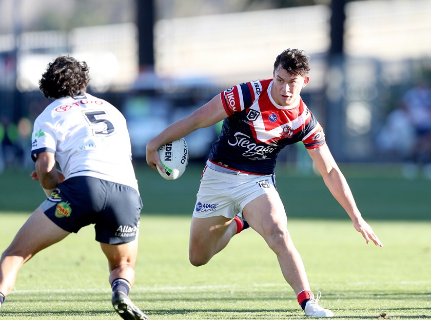 Joseph Manu looking for open space.