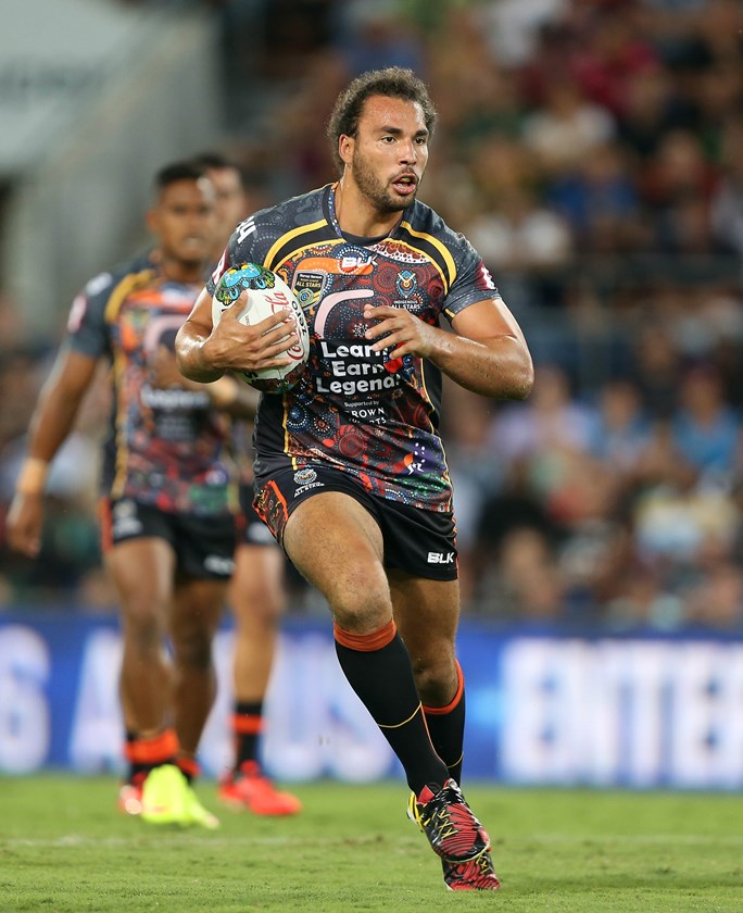 Ryan James loves representing the Indigenous All Stars.