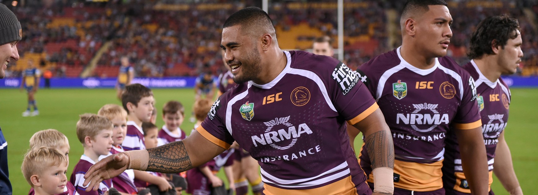 Broncos prop George Fai.