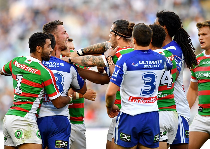 The Rabbitohs were frustrated against the Bulldogs.