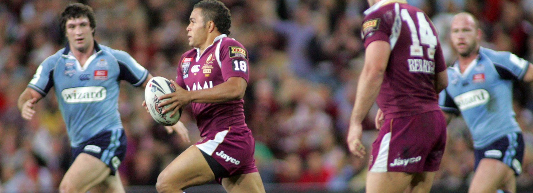 Matt Bowen played 10 Origins for the Maroons.