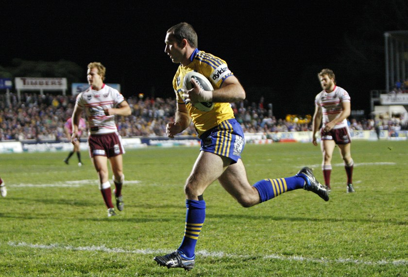 Luke Burt holds the Eels record for most tries.